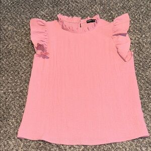 H&M Pink Ruffle Sleeve Blouse